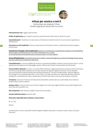 Infuso per vescica e reni II 120 g