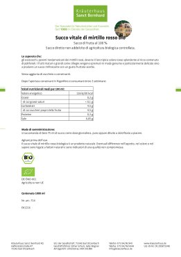 Succo vitale di mirtillo rosso bio