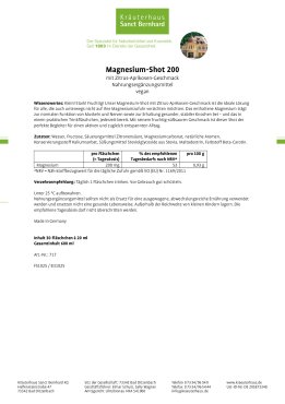 Magnesium-Shot 200 600 ml