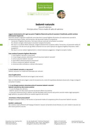 Gocce Sedomir natural valeriana 100 ml