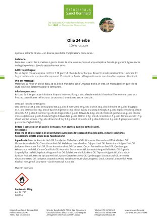 Olio 24 erbe 100 ml