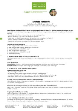Japanese Medicinal Plant Oil 30 ml