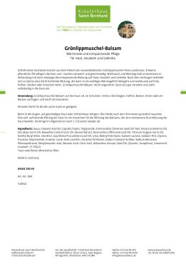 Gr&uuml;nlippmuschel-Balsam 150 ml