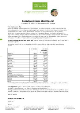 Capsule complesso di aminoacidi 200 capsule