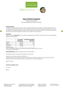 Soya Calcium Capsules 120 capsules
