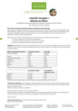 &laquo; Darmfit1-Komplex &raquo;  Boisson aux fibres