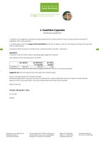 L-Carnitine Capsules 180 capsules