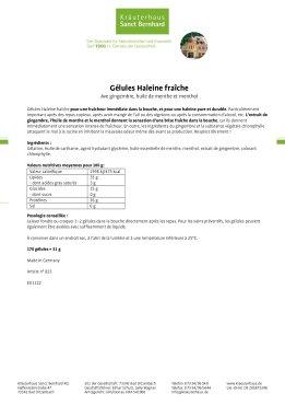 G&eacute;lules Haleine fra&icirc;che 170 gélules