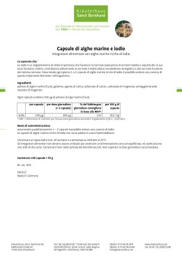 Capsule di alghe marine e iodio 180 capsule