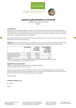 Capsule al glucosinolato e ai broccoli 60 capsule