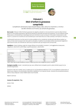 Prénatal 1 Désir d'enfant &amp; grossesse 90 comprimés