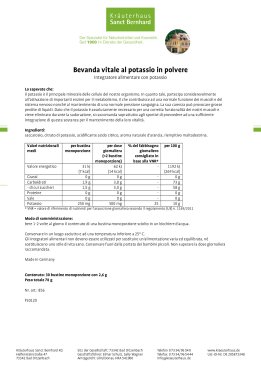 Bevanda vitale al potassio in polvere 78 g
