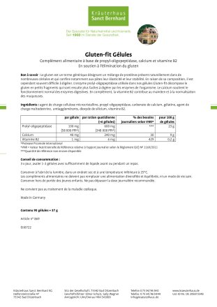 Gluten-fit Gélules 90 gélules