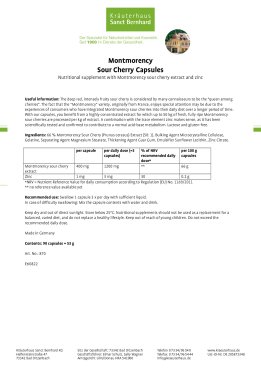 Montmorency Sour Cherry Capsules 90 capsules