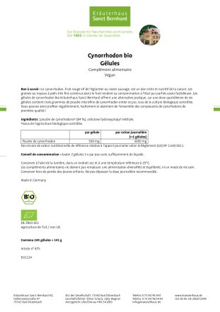 Cynorrhodon bio  Gélules 240 gélules