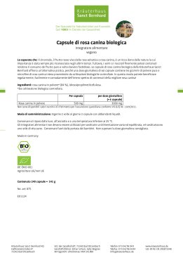 Capsule di rosa canina biologica 240 capsule