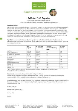 Caffeine-PLUS Capsules 120 capsules