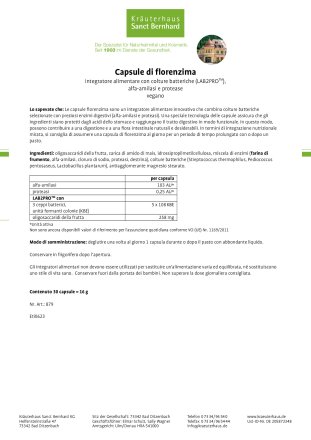 Capsule di florenzima 30 capsule