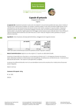 Capsule di potassio 320 capsule