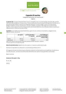 Capsule di taurina 180 capsule