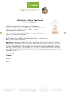Biologisches Kr&auml;uter-Haarwasser 500 ml