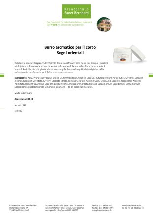 Set sogni orientali
