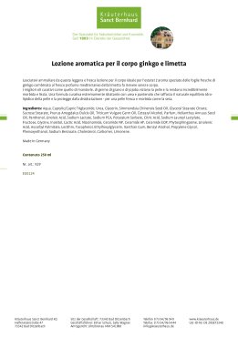 Set aromatico gingko-limetta 500 ml
