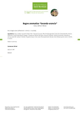 Bagno aromatico "lavanda-arancia" 500 ml