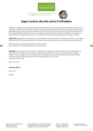 Set contro il raffreddore 3 pezzo