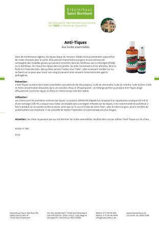 Anti-Tiques 120 ml