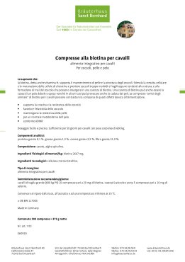 tierlieb Compresse alla biotina per cavalli 500 compresse
