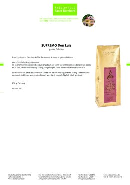 SUPREMO-Kaffee Don Luis 250 g