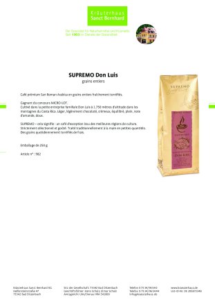 SUPREMO-Caf&eacute; Don Luis 250 g