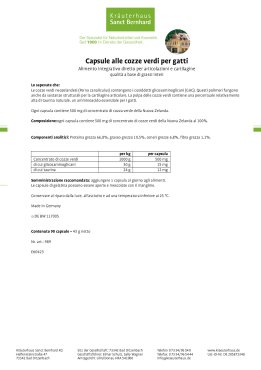 tierlieb Capsule alle cozze verdi per gatti 90 capsule