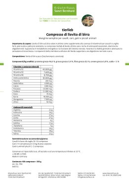 tierlieb Compresse di lievito di birra per cavalli, cani, gatti e piccoli animali 400 compresse
