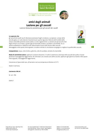 tierlieb Lozione per gli zoccoli 500 ml