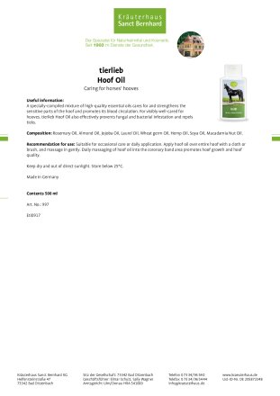 tierlieb Hoof Oil 500 ml