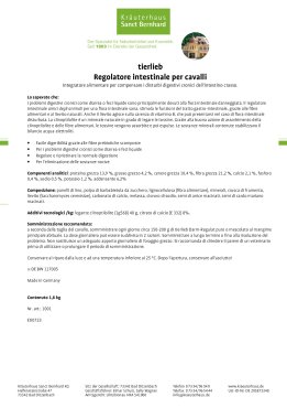 tierlieb Regolatore intestinale per cavalli 1,8 kg Pellets 1.8 kg
