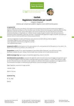 tierlieb Regolatore intestinale per cavalli 9 kg Pellets 9 kg