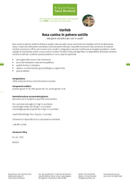 tierlieb Rosa canina in polvere sottile 500 g