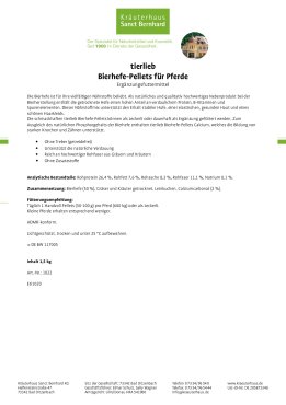 tierlieb Bierhefe-Pellets f&uuml;r Pferde 1.5 kg