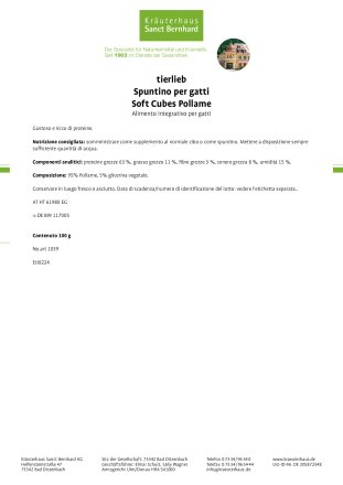 Spuntino per gatti - soft Cubes Pollame 100 g
