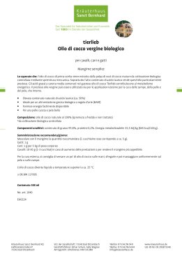 tierlieb Olio di cocco vergine biologico 500 ml