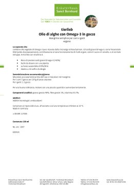 tierlieb Olio di alghe con Omega-3 in gocce 100 ml
