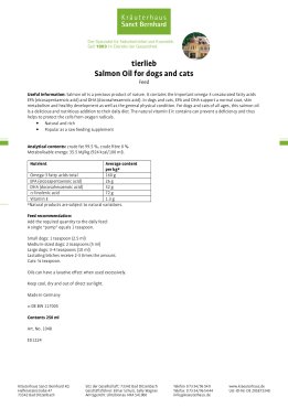 tierlieb Salmon Oil for dogs and cats 250 ml