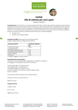tierlieb Olio di salmone per cani e gatti 250 ml