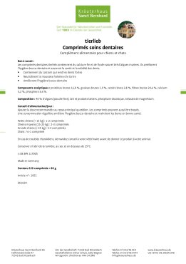 tierlieb Comprimés soins dentaires 120 comprimés