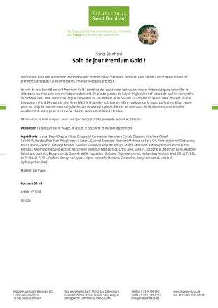 Soin de jour Premium Gold ! 50 ml