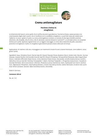 Crema antismagliature 100 ml