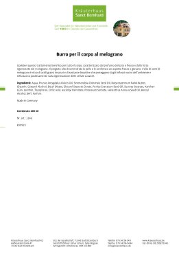 Burro per il corpo al melograno 200 ml